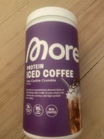 More Protein Iced Coffee Dark Cookie Crumble Neu