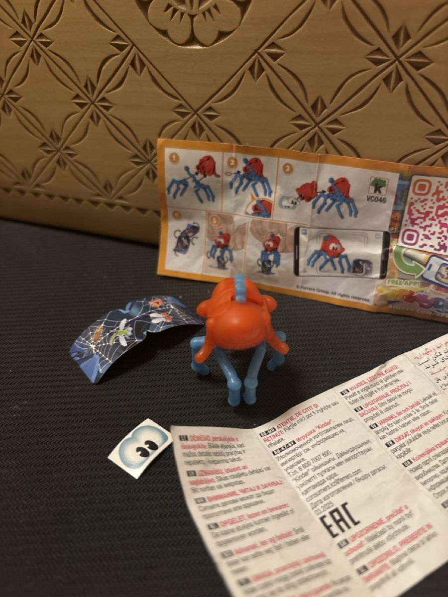 Figuren: Kinder Überraschung Spinne, komplett mit Zettel – Neu und originalverpackt aus Köniz von Vamp-Wer 1