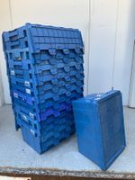 13x robuste Plastikboxen mit Klappdeckel