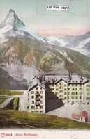 Zermatt  VS  -    RIFFELALP - Hôtel & Matterhorn   um 1904
