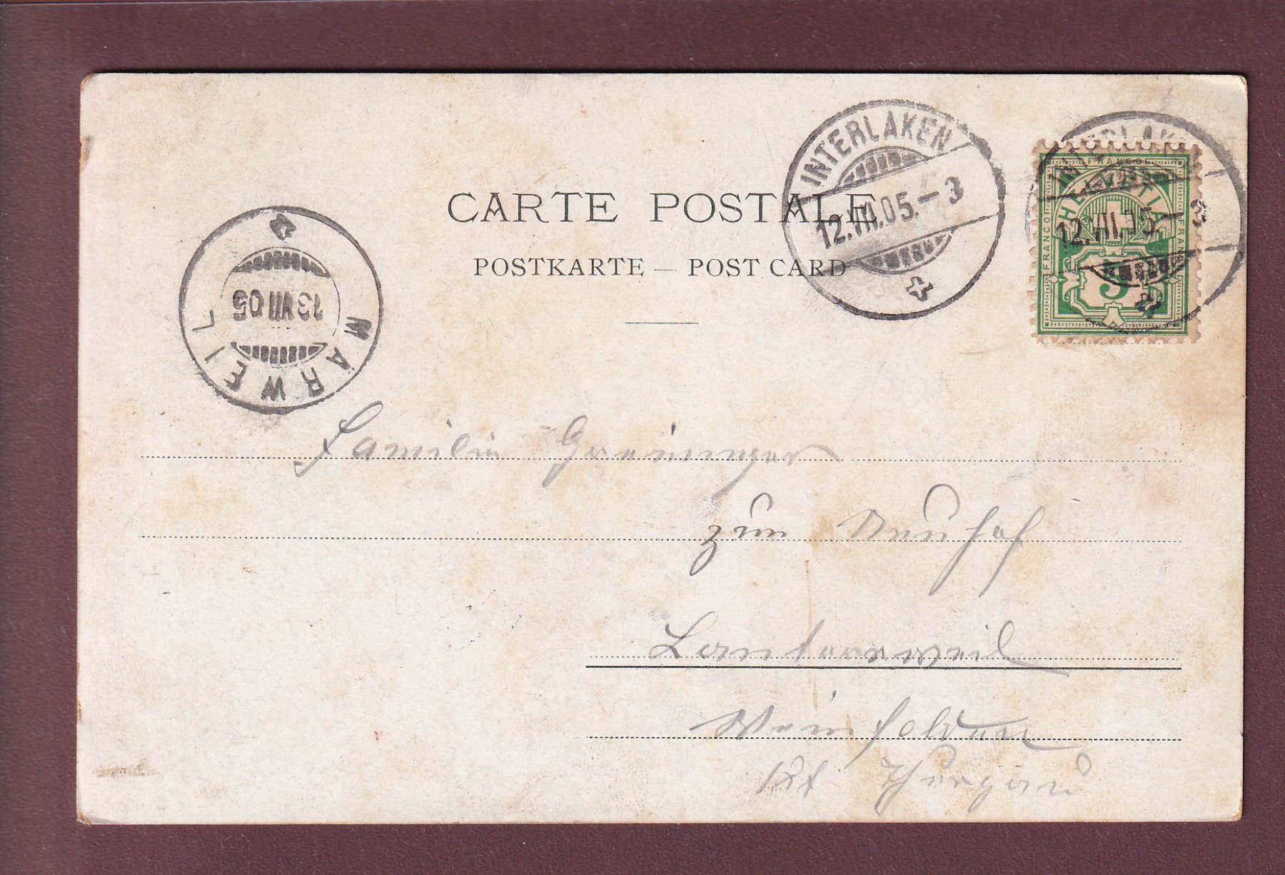 Cartes postales: THUN - Die Kasernen - 1905 CPN – D'occasion à Pully par nicecards 1