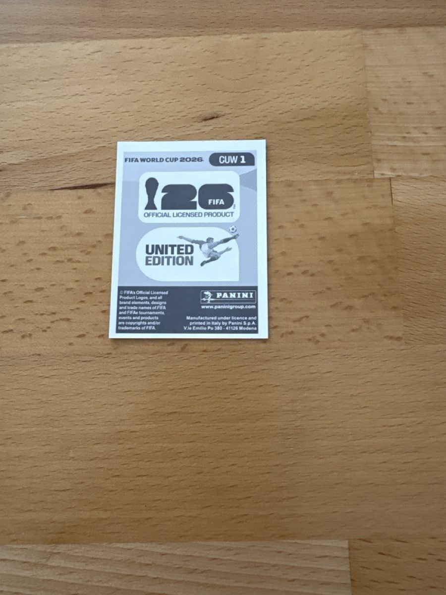 Panini Carte collezionabili: FIFA World Cup 2026 Sticker CUW 1  – Nuovo (secondo la descrizione) da Niederrohrdorf venduto da 92Fischli 1
