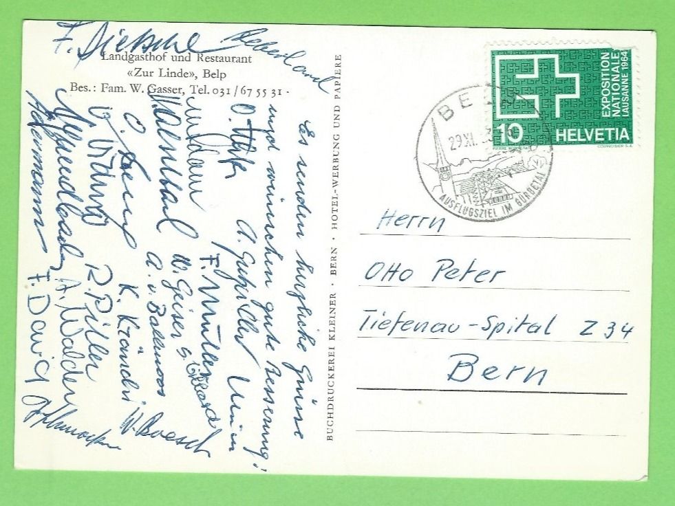 Cartes postales: Belp "Zur Linde" – Neuf (Voir description) à Zürich par t24_de 1