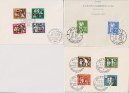 BRD diverse Ausgaben mit Erstausgabe-Stempel