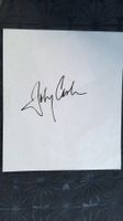 Johnny Cash, Original Autogramm auf Zettel
