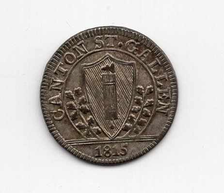 Tutti le monete: (1240) St. Gallen, Batz, 1815, stgl – Usato da Rüthi (Rheintal) venduto da erdnuessli1
