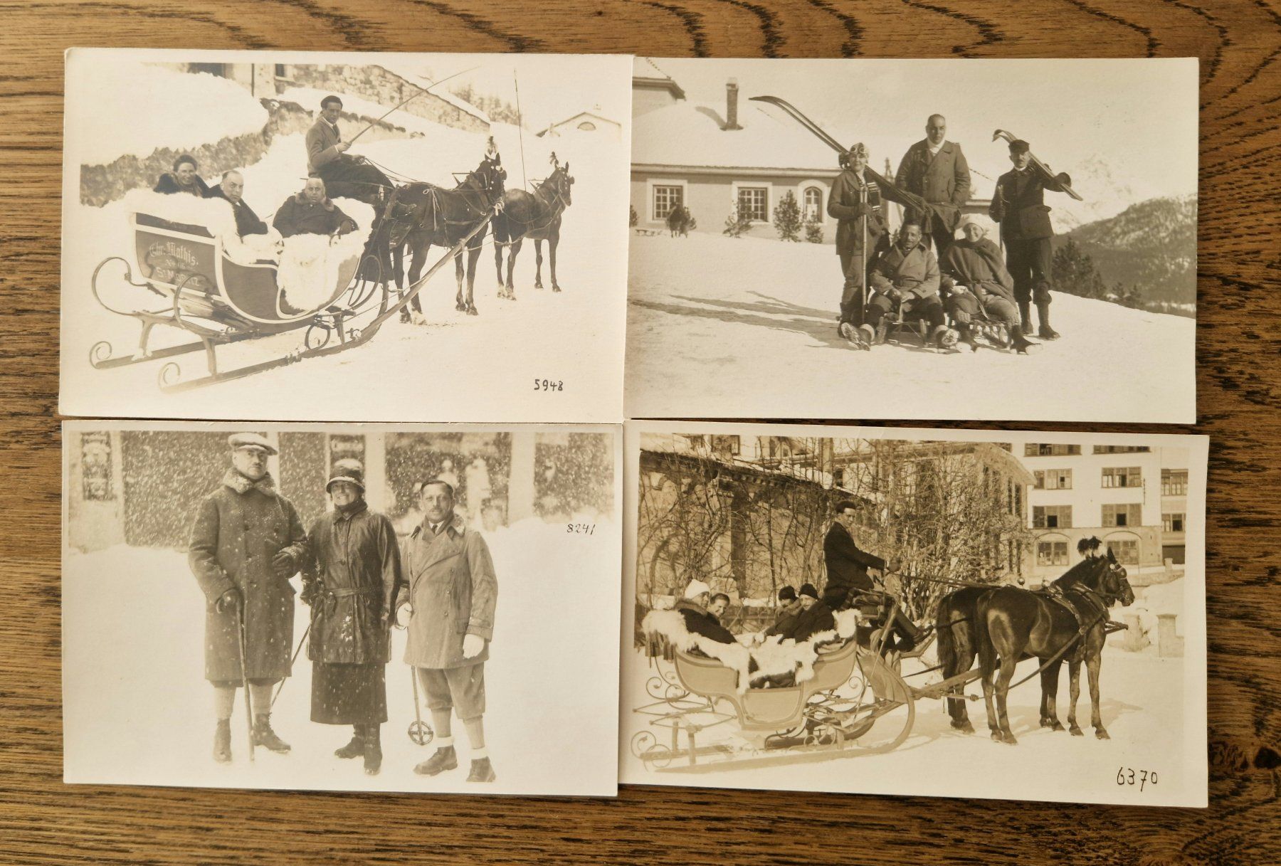 Cartoline postali: 4 AK St. Moritz, Winter 1924 und 1925 – Usato da Ebikon venduto da Donar50