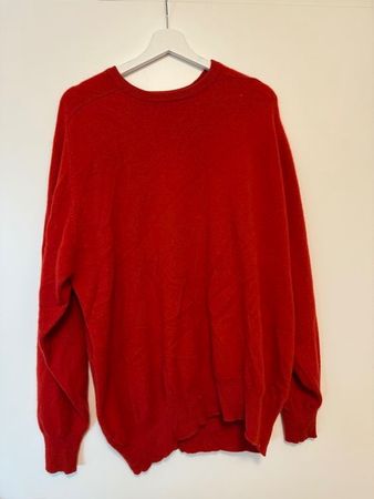 Roter Kaschmirpullover - oversized - L/XL - super Zustand
