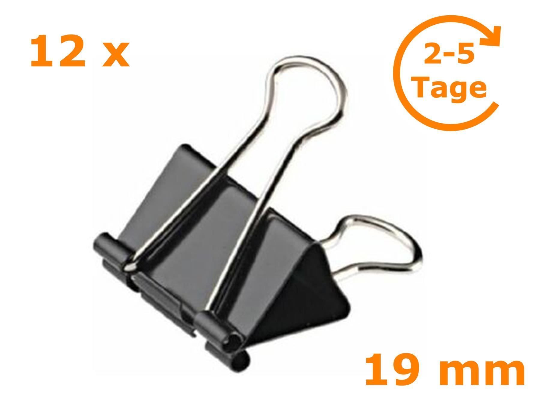 Supporti a parete: Foldback-Klammer, Breite 19 mm, schwarz – Nuovo e nell'imballaggio originale da St. Gallen venduto da cointec