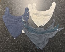8x Lätzchen/Halstücher Baby – Baumwolle