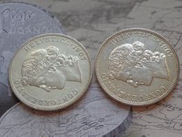 2 x 5 Fr. 1907 B - Superbes pièces