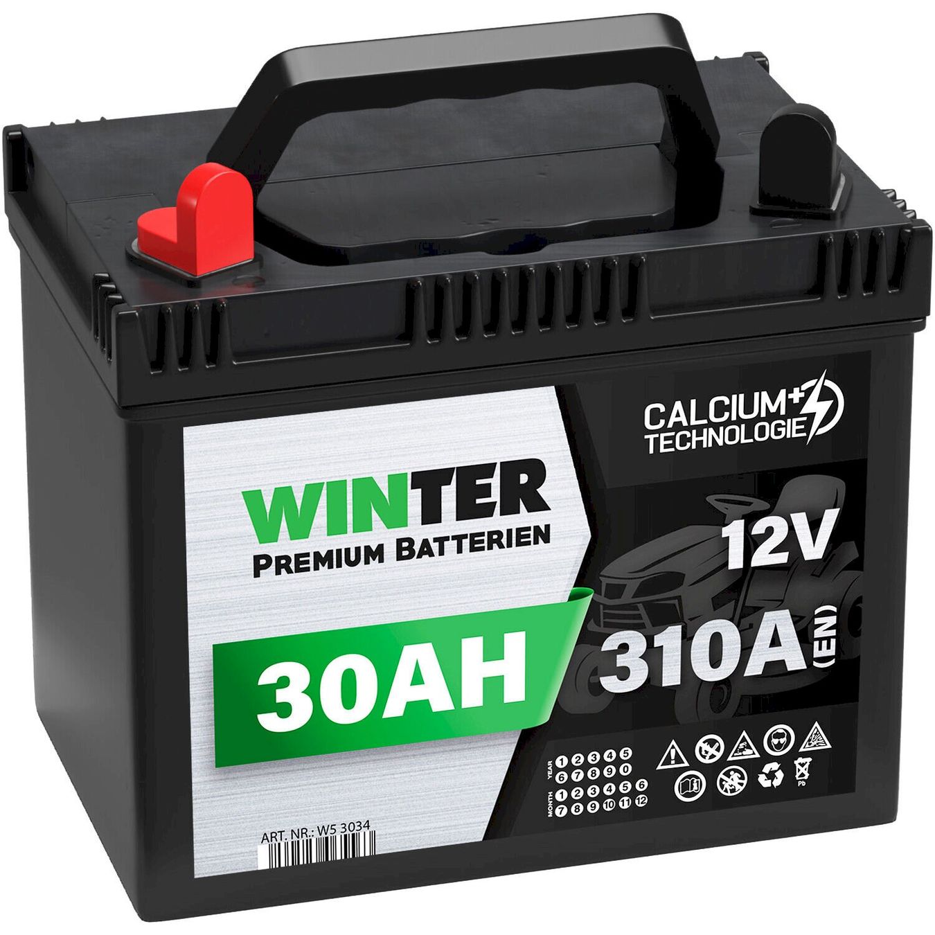Batterien: WINTER Rasentraktor Batterie 30Ah – Neu und originalverpackt aus Bottighofen von zaap