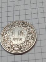 Seltene 1 Fr. Münze, Jahrgang 1912.