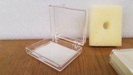 96 Verpackungsdosen von Edelsteinen, transparent, gepolstert