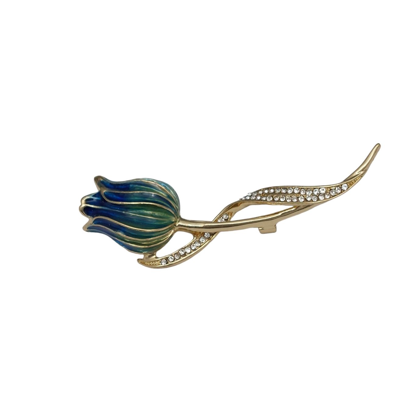 Spille & Fermagli: Brosche Tulpe Blau – Nuovo e nell'imballaggio originale da Zunzgen venduto da WeilerShop 4