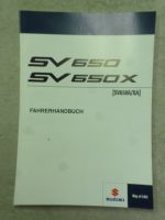 Bedinungsanleitung  Suzuki SV 650 / X     2021-2025