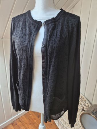 VAN DER MARK  🖤 cardigan schwarz mit wolle Grösse L