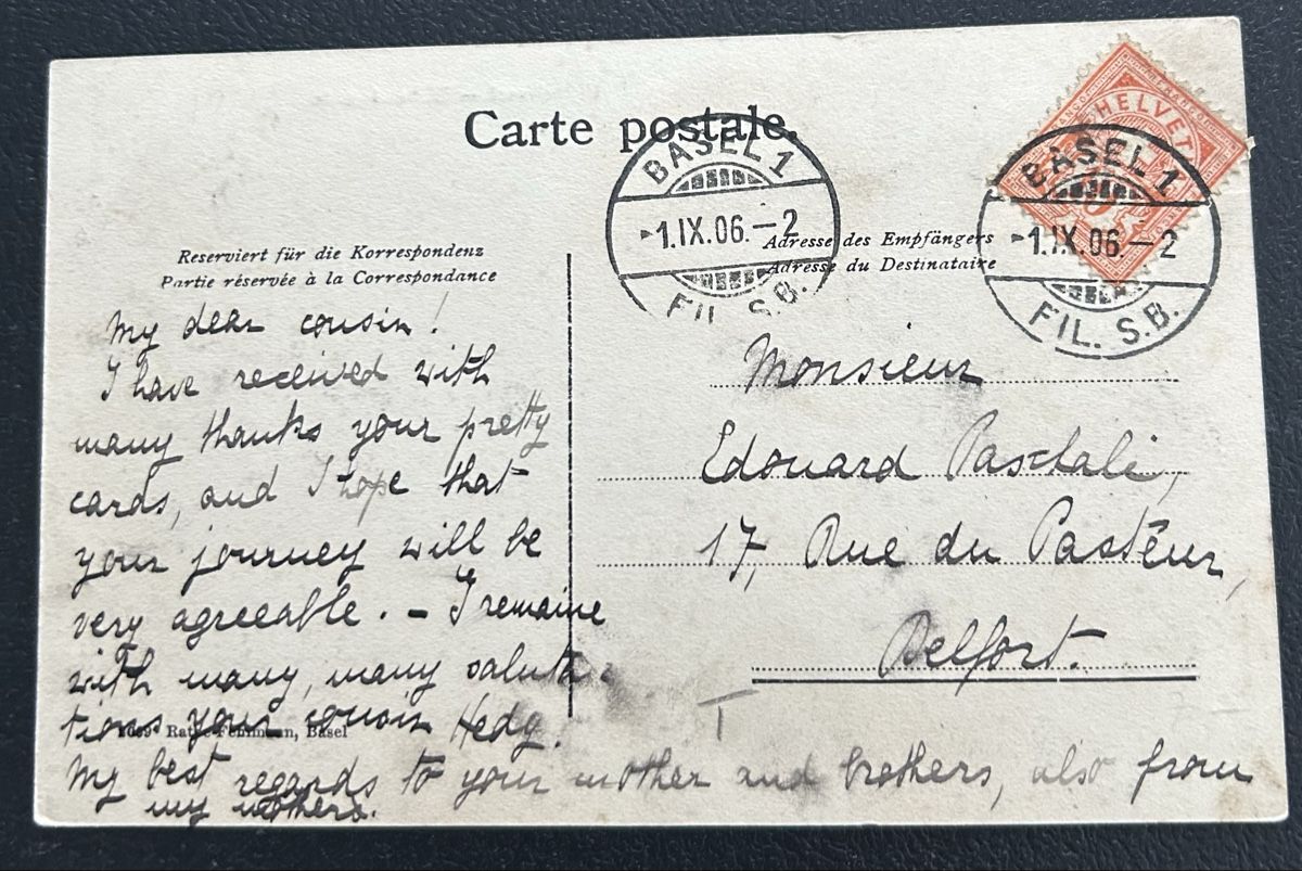 Cartes postales: Basel Wettsteinplatz 1906  – D'occasion à Horw par Tellbub 1