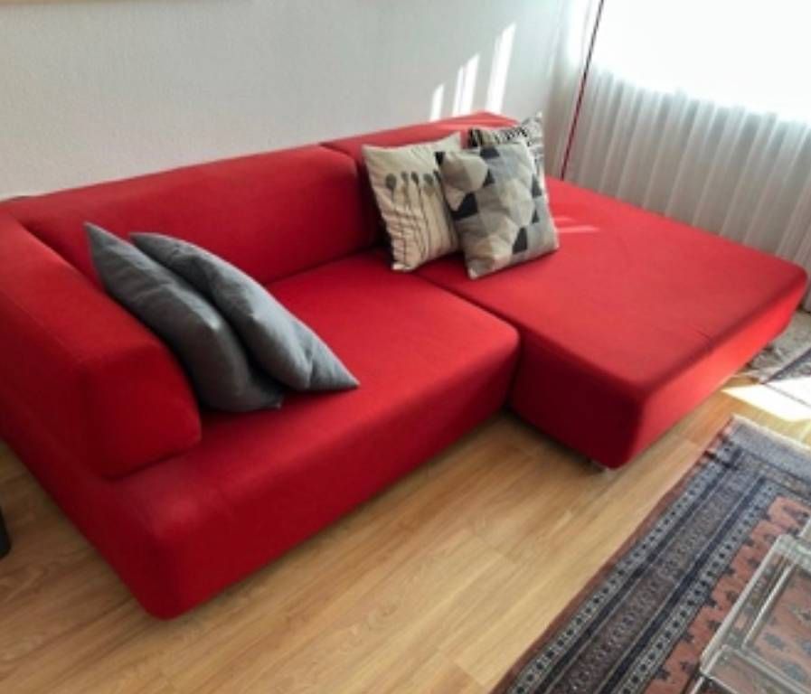 Sofas: Rotes Ecksofa – D'occasion à Baden par jon_p9nc