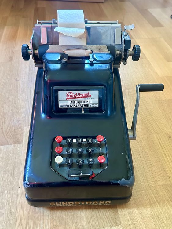 Antike Sundstrand Speed Rechenmaschine USA funktionsfähig (Gebraucht ...