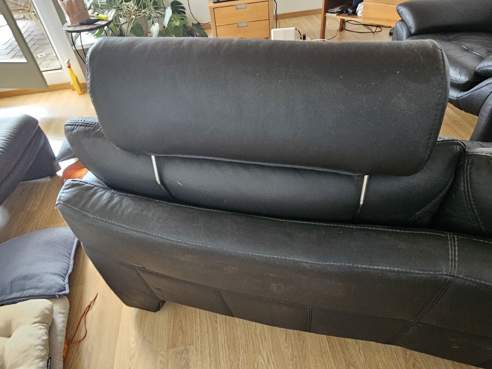Sedie a sdraio: Echt Lederlounge mit Sessel, Sofa, Hocker – Usato da Hagendorn venduto da sar_sg52 2
