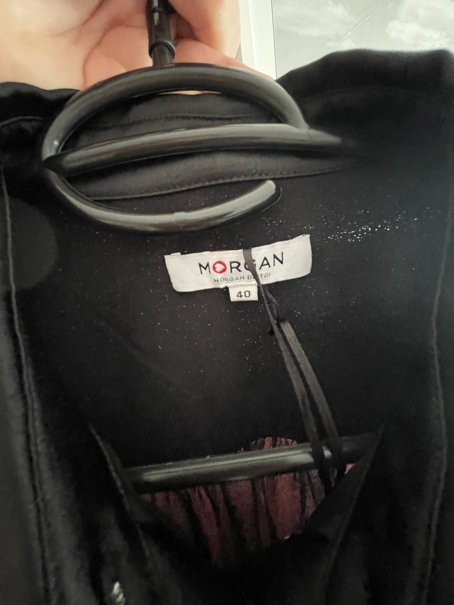 Morgan Camicette: Morgan de Toi Black Blouse Size 40 – Nuovo (secondo la descrizione) da Winterthur venduto da shp_xcc5 4
