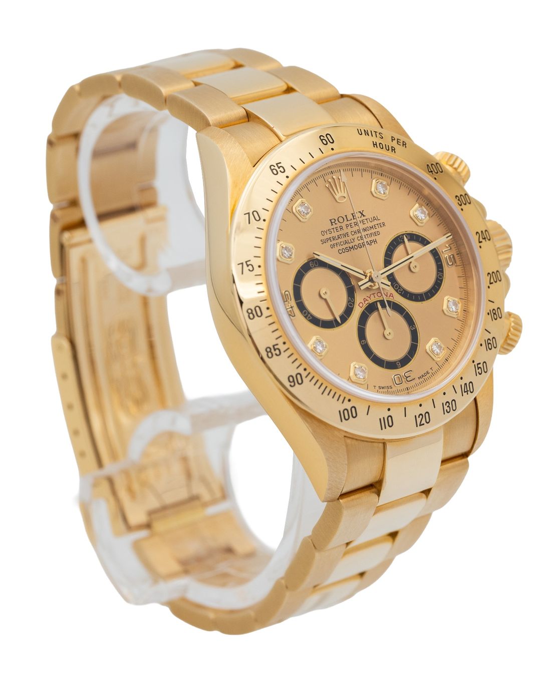 Rolex Montres: Rolex Daytona Zenith 6 inverted, Diamonds dial, Full set – D'occasion à Genève par aspaklariacollection 1
