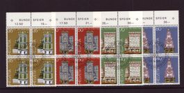 1984 4er Block Serie Pro Patria Ersttagsstempel