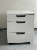 Rollcontainer GALANT weiss mit integriertem Zahlenschloss