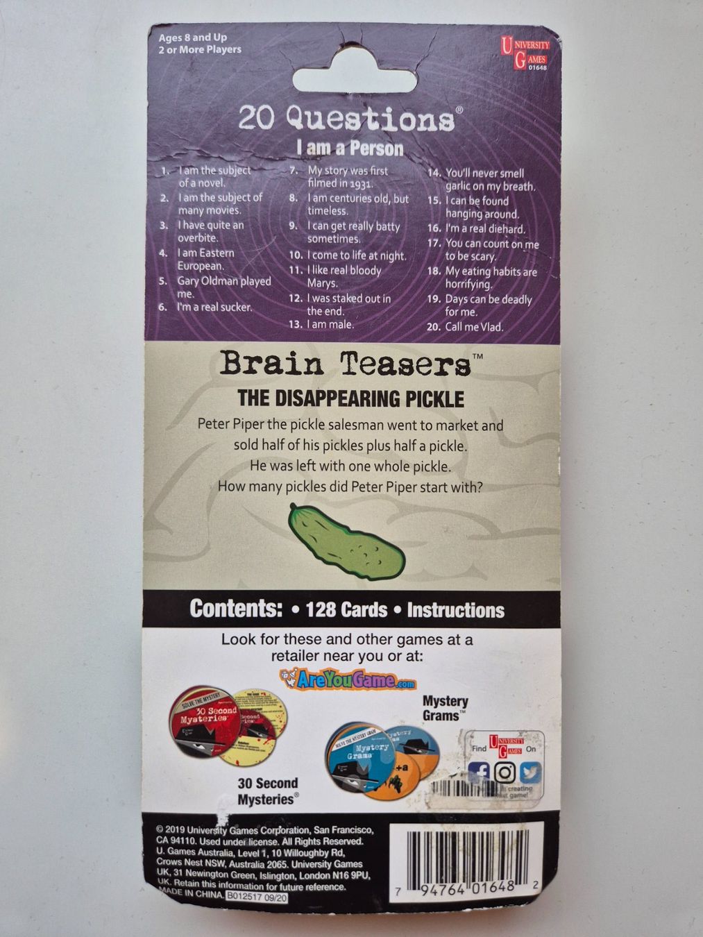 BRAIN TEASERS 🧠 Mystery, Mind & Logic Game ** NEU ** (Neu und ...