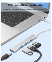 Verteiler USB C Splitter Adapter HUB 3.0 PC Laptop Macbook