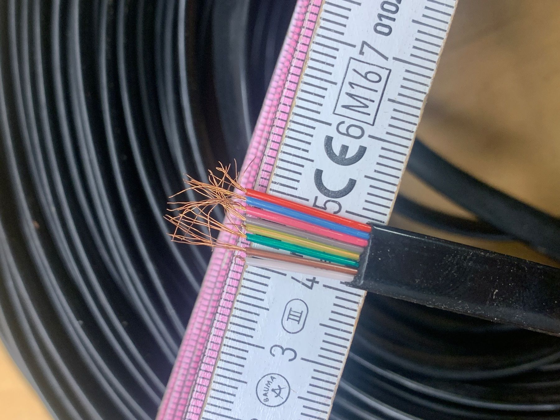 Câbles: Kabel 7-adrig schwarz auf Rolle ca. 50m,  neu – Neuf (Voir description) à Wildegg par Elefant42 4