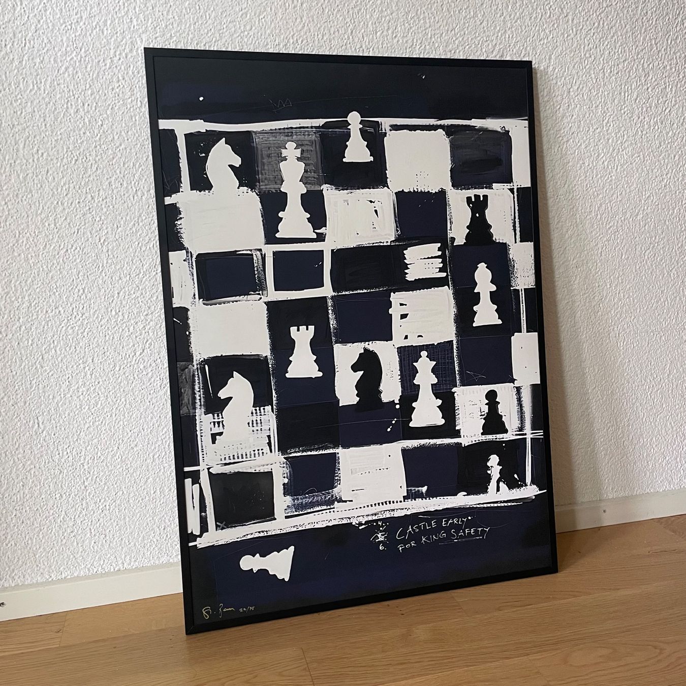 Poster & Bilder: Schach Chess Bild Moderne Kunst Expressionismus König Dame – Neu (gemäss Beschreibung) aus St. Niklausen LU von Stefan_Bammert_Art