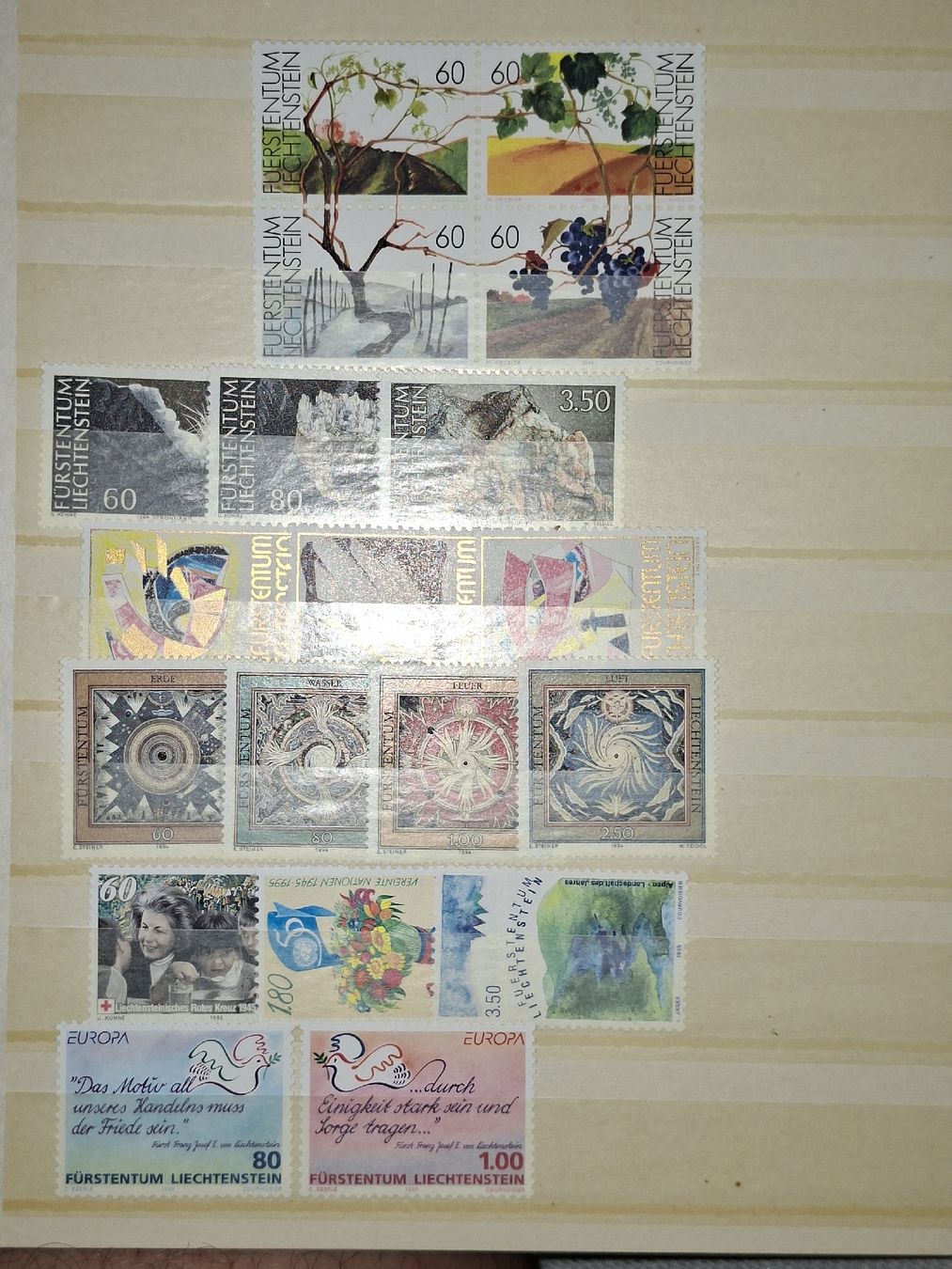 Alle Briefmarken: Lot div. Marken Liechtenstein  – Gebraucht aus Balgach von SIMEON27 3