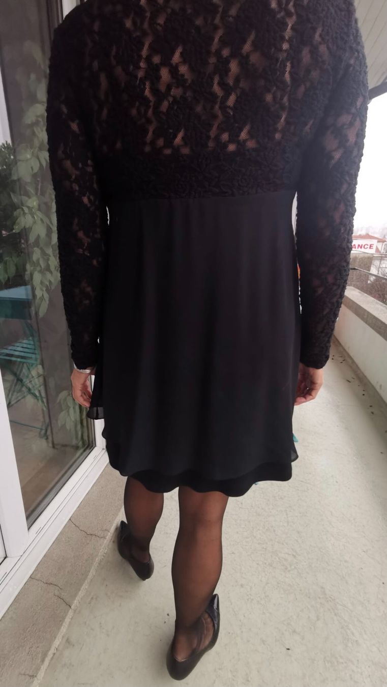 Morgan Vestiti: Robe noire/ Schwarzes Kleid/ Vestito nero – Usato da Fribourg venduto da SD1910 3