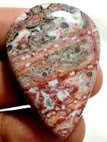 Cabochon L-2586 – Leopard Haut Jaspis – 39X27X6 mm