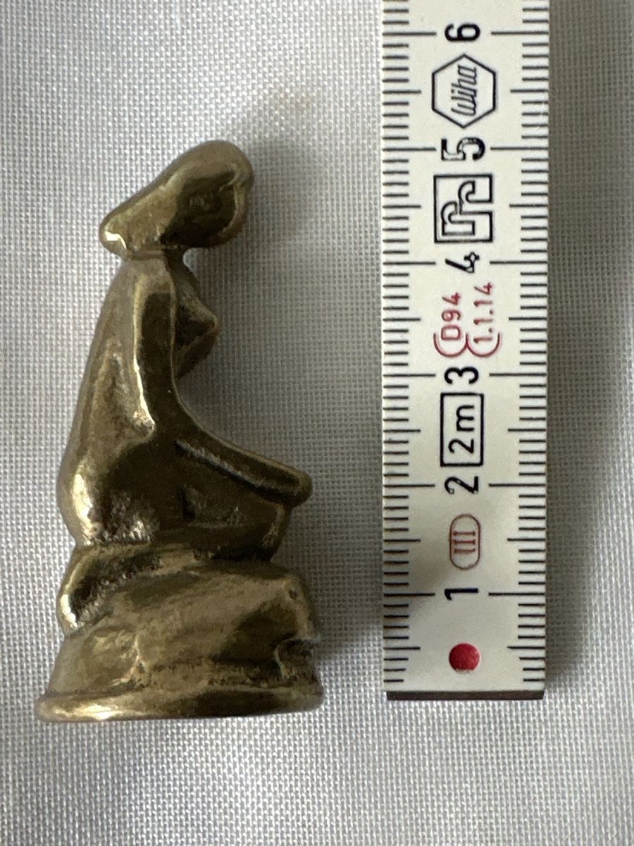 Statuette: Messing Figur, Weibliche Figur, Kunst, Statue, Dekoration – Usato da Zürich venduto da Chaeffeler 2