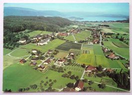Tschugg BE b/Bielersee, Flugaufnahme