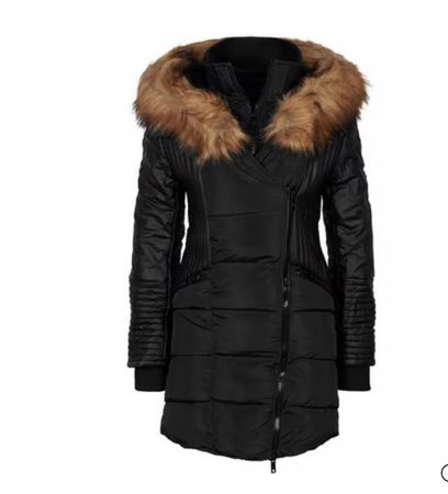 Winterjacke mit Kunstpelz kragen gr. 44