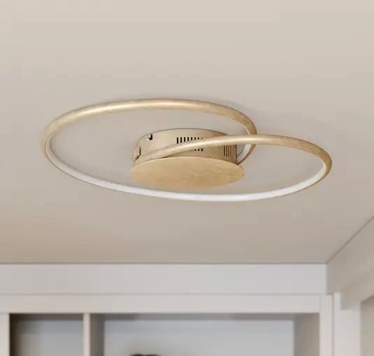 Kronleuchter & Deckenlampen: AKTION Lindby Joline LED-Deckenleuchte, gold, 45 cm – Neu und originalverpackt aus Basel von Seifehuesli 2