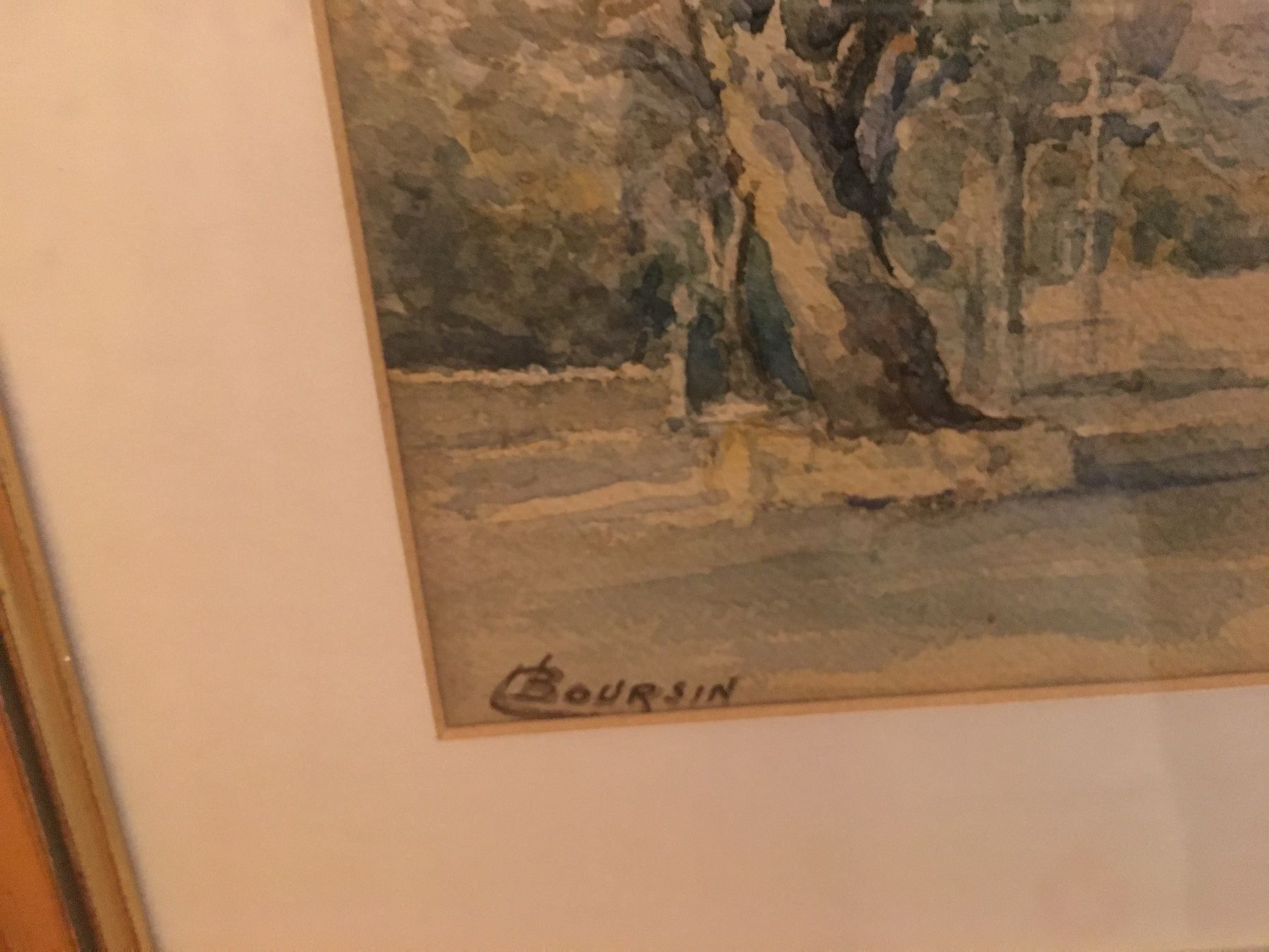 Dipinti: Aquarell signiert Boursin – Usato da Buochs venduto da Chreschte2 2