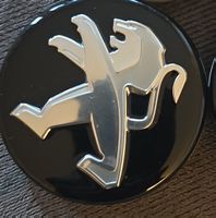 4x Peugeot Radkappen 16 Zoll Schwarz Silber