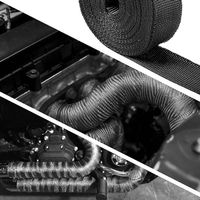 Auspuff Hitzeschutzband Schwarz 5.00cm x 15.00m, Dicke 2mm