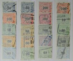 SWITZERLAND: Lot des timbres ferroviaires, O