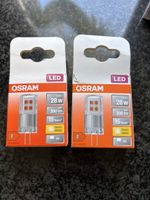 2x LED Lampe Leuchmittel warmweiss G4 Fassung, Neu