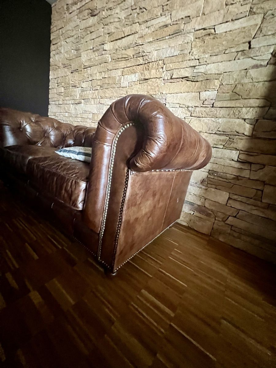 Chesterfield Divani: Leder Sofa Chesterfield braun  – Usato da Muttenz venduto da ThomasR64 4