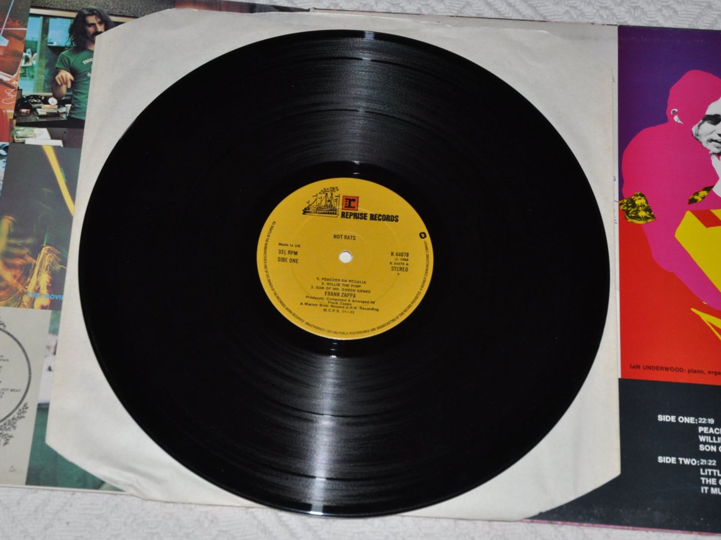 Vinyles: LP Frank Zappa - Hot Rats – D'occasion à Boll par Theodora15 4
