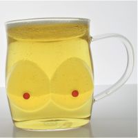 Glas 500ml Kreative Körper Form Glas Tasse Sexy Dame Form