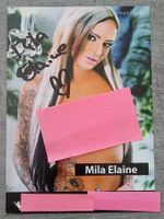 Autogrammkarte Mila Elaine Originalunterschrift