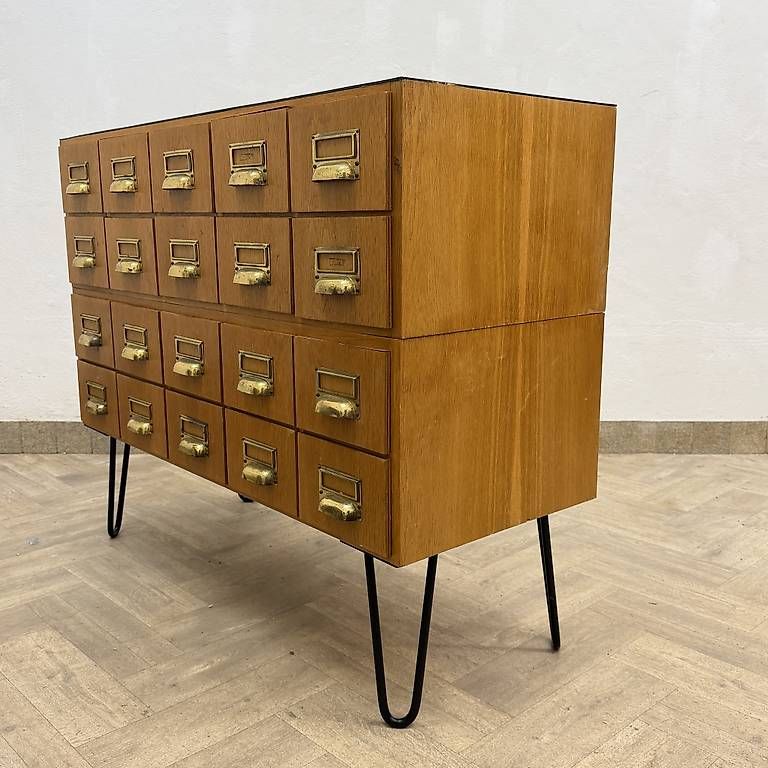 Cassettiere: Mid Century Apothekerschrank – Usato da basel venduto da vintory.ch 4